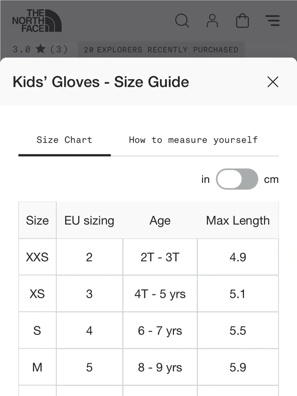 North Face Kids’ Montana Ski Mitt